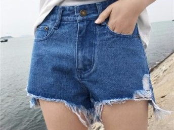 图 夏季牛仔短裤批发 工厂直销货源牛仔短裤5元批发 天津服装 鞋帽 箱包