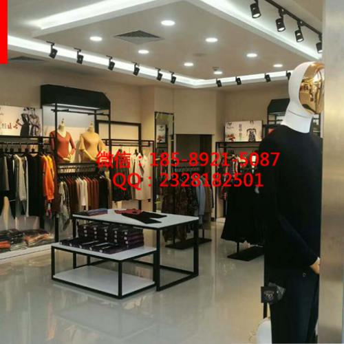 图 抚州大型连锁服装店货架简约快时尚新款km服装货架 广州服装 鞋帽 箱包